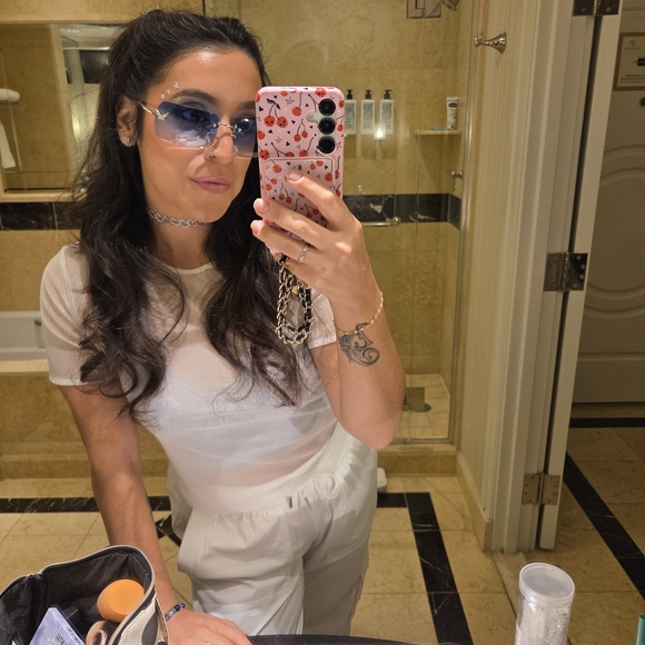 Women's Light Blue Lace Bralette - Picture 4 of 4